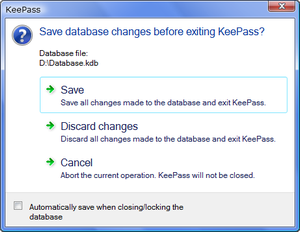 Exiting on Windows Vista